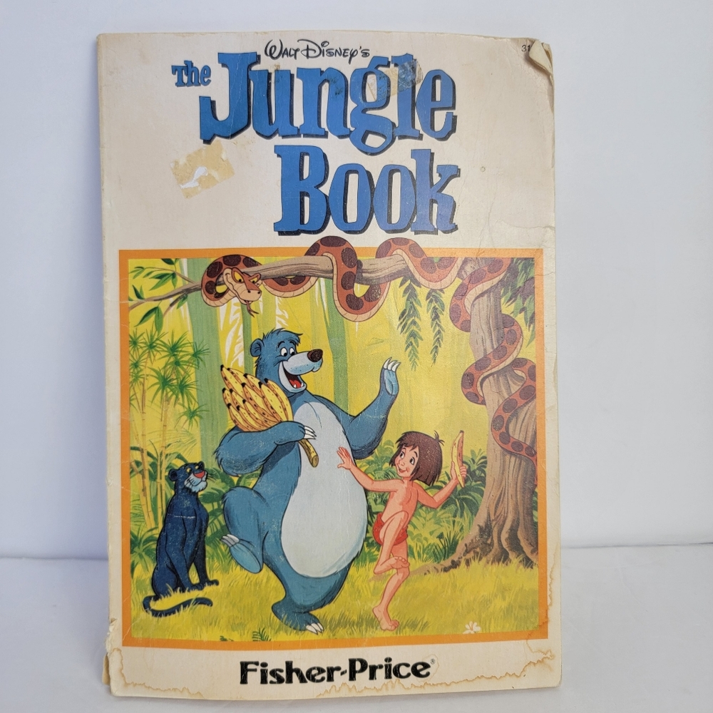 Vintage 1966 Disney Fischer Price The Jungle Book Graphic Novel Comic Style